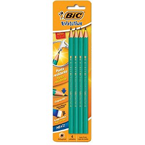 Lapis preto (sextavado) Evolution 2hb S/Borracha - Bic