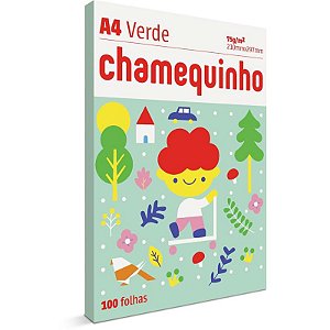 Papel Sulfite A4 Colorido Chamequinho 75 g Verde - Chamex