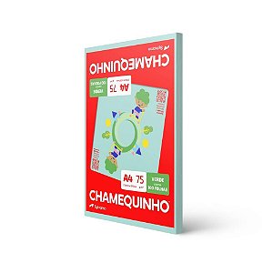 Papel Sulfite A4 Colorido Chamequinho 75 g Verde - Chamex