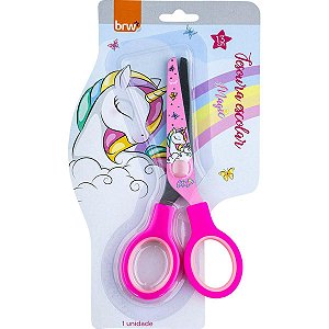 Tesoura Escolar Decorada Magic Lâmina Decorada 13 cm - BRW