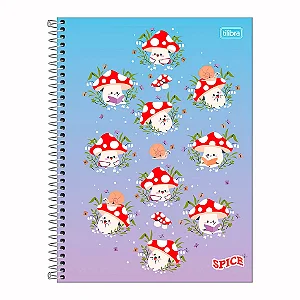 Caderno 01x1 Capa Dura Spice Feminino 80 Folhas - Tilibra