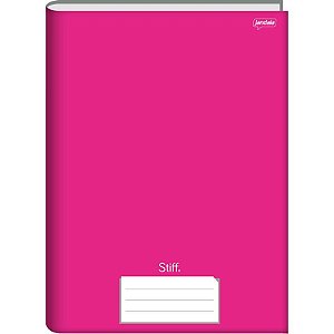 Caderno Brochurão Capa Dura Stiff Universitário 96 Folhas Rosa - Jandaia