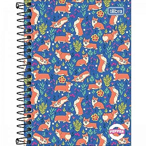 Agenda Espiral 1/4 Capa Dura Pepper 80 Folhas - Tilibra
