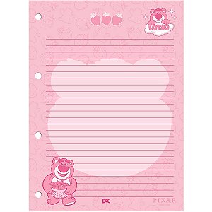 Bloco para Fichário Universitário Lotso Folhas Decoradas 96 fls. - Dac