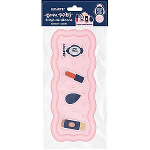 Estojo Simples Bruna Tavares Silicone com Pins - Leonora