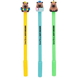 Caneta Gel Capivara 3 modelos (Sortido) - Polibrinq