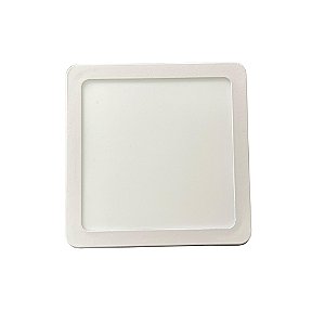 Painel LED Quadrado Sobrepor 12w 3000k Branco Quente Ultraluz - 17x17