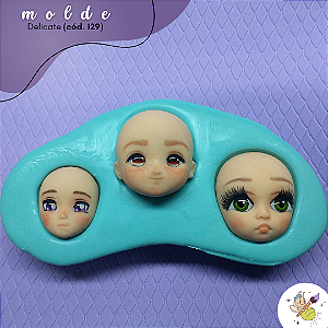 Molde Delicate rostinhos cod. 129