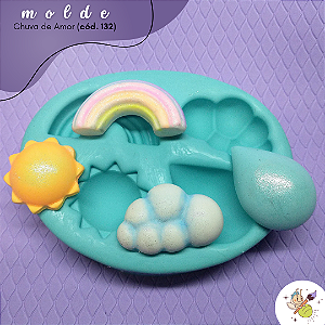 Moldes de Silicone Chuva de amor cod.132