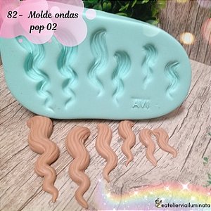 Molde Cabelo Ondas Pop