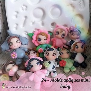 Molde Aplique mini baby