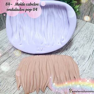 Molde de Silicone Cabelos ondulados