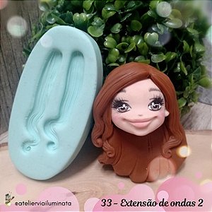 Molde Cabelos com Ondas