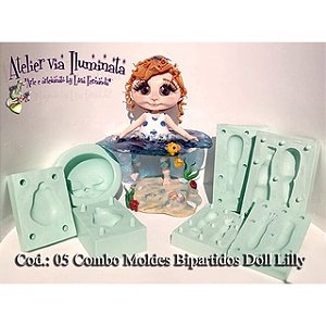 Molde Combo Bipartido Doll Lilly