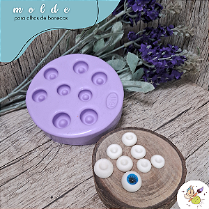 Molde para olhos de bonecas