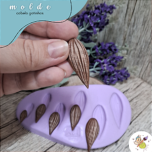 Molde cabelos gotinhas