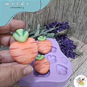 Molde cenourinhas g