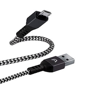 Cabo Micro USB /USB 1.8m Dura  Form Nylon- Argom