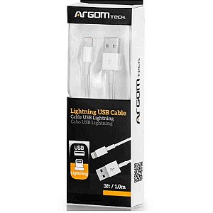 Cabo USB LIGHTNING 1.0M ARGOM