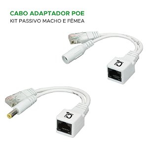Cabo Adaptador POE - Branco