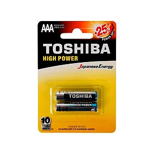 Pilha Alcalina Toshiba  AAA - 2 unidades