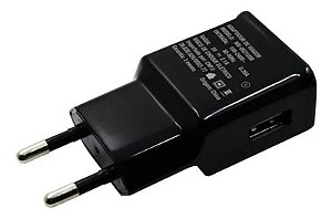 Carregador de Parede USB A 5V 2.1A - Preto