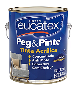 Tinta Acrílica Peg & Pinte Antimofo Mais Rendimento 3,6L