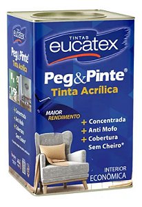 Tinta Acrílica Peg & Pinte Antimofo Mais Rendimento 18L 13 Cores