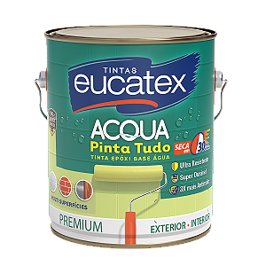 Tinta Epóxi PU Eucatex Acqua Base Água Branco Pinta Tudo 3,6L