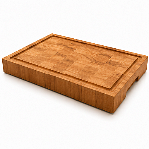Tábua Churrasco Madeira Maciça 60x40x5cm Gourmet Stevano