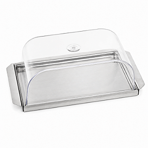Mantegueira Inox Porta Manteiga Transparente Essence