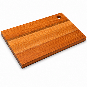 Tábua De Corte Madeira Maciça Cozinha Carne Legumes 34x22cm Essence