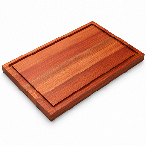 Tábua De Churrasco Madeira Maciça 34x22cm Para Cortar E Servir Carne Essence