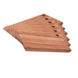 Kit 6 peças Tábuas para Servir Hambúrguer, Sanduiche 27X15cm Essence