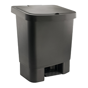 Lixeira com Pedal 25L Haus Preta