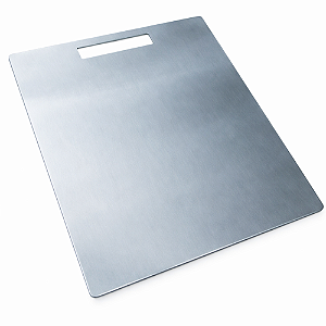 Tábua de Corte em Aço Inox 304 30x25cm Anticorrosão Prime