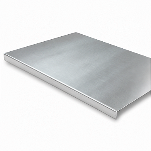 Tábua Inox 304 Profissional 60x40cm Com Encaixe Para Bancada Prime