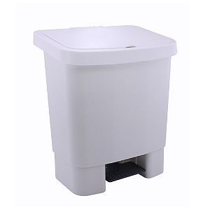 Lixeira Com Pedal 25l Haus Branca Design E Alta Qualidade