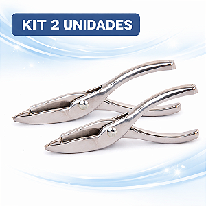 Kit 2 Abridor Descascador de Pinhão Tesoura Manual Utily Prático