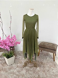 Vestido Nova Aliança - Verde Oliva