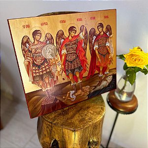 Ícone Santos Arcanjos (São Miguel, Gabriel e Rafael)
