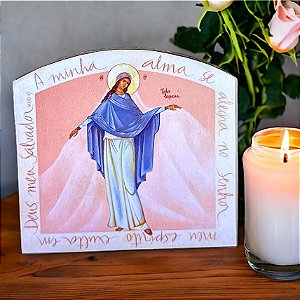 Ícone Virgem Maria Toda Pequena (Releitura)