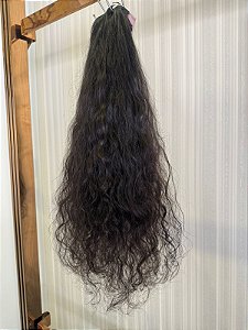Autenticidade Elevada: Megahair Crespo Preto de Cabelo Premium na Fita Adesiva - 100g de Pura Expressão Afro!