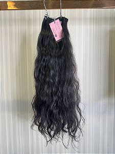 Ondas Suntuosas: Megahair Ondulado Preto Premium - 150g de Pura Elegância e Volume Exuberante!