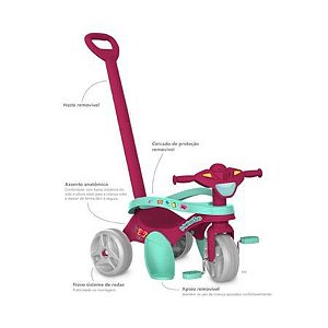 Triciclo Infantil com Empurrador