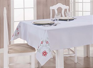 Kit 1 Jogo Cozinha Tergal 8 Peças Cortina Estampado Promoção