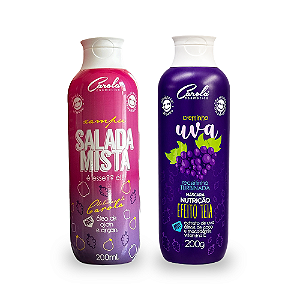 Carola Nutre (Xampu Salada Mista 200ml + Uva Creminho nutritivo 200 g)