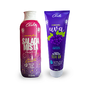 Carola Nutre (Xampu Salada Mista 200ml + Uva Creminho nutritivo 280 g)