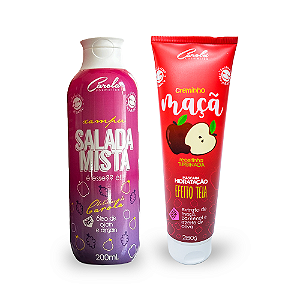 Carola Hidrata ( Xampu Salada Mista Carola 200ml + Maçã Creminho hidratante 280g