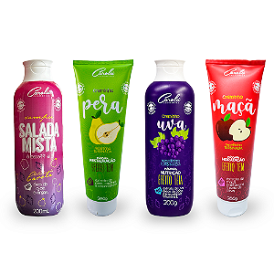 Delícias de Carola (Creminho Pêra 280g + Creminho Uva 200g + Creminho Maçã 280g ) GANHOU Xampu Salada Mista